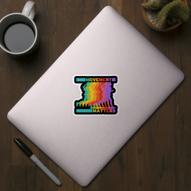 Movement matters - Colorful runner by All About Nerds